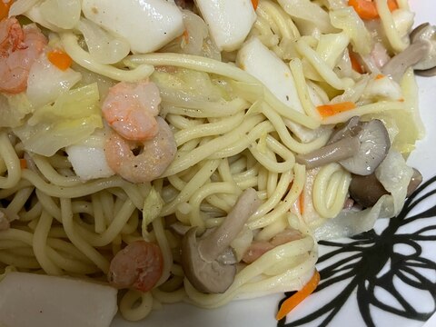 海鮮塩焼きそば(^^)